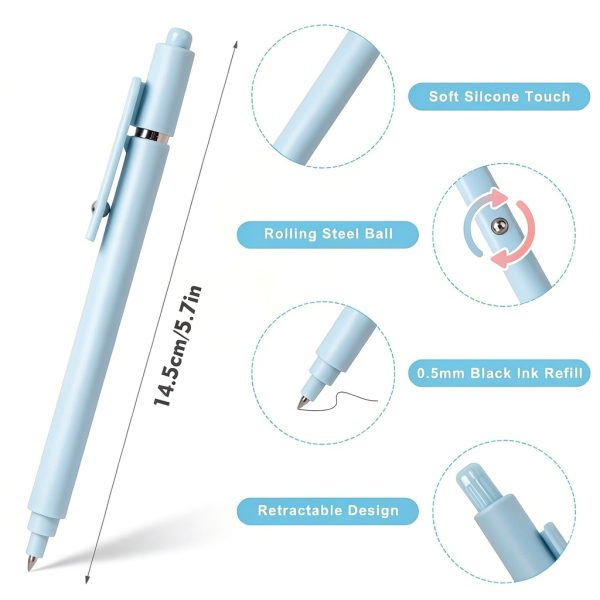 Gel Ink Pen Donse Retractable Fine 05mm Pack-2