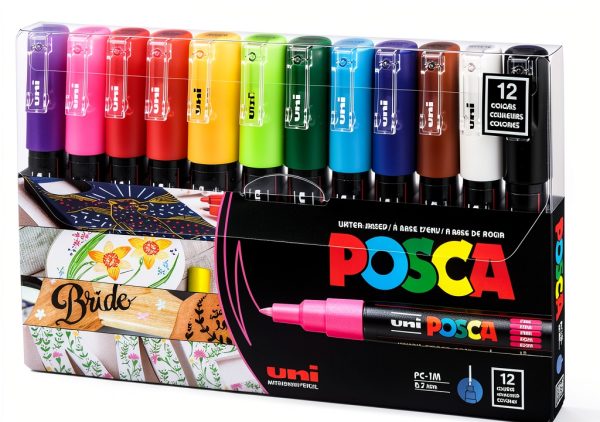 Posca Paint Markers 12 Count Water Based Tip-0