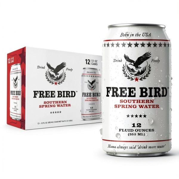 Free Bird Southern Still Spring Water 12 Pack Cans-2
