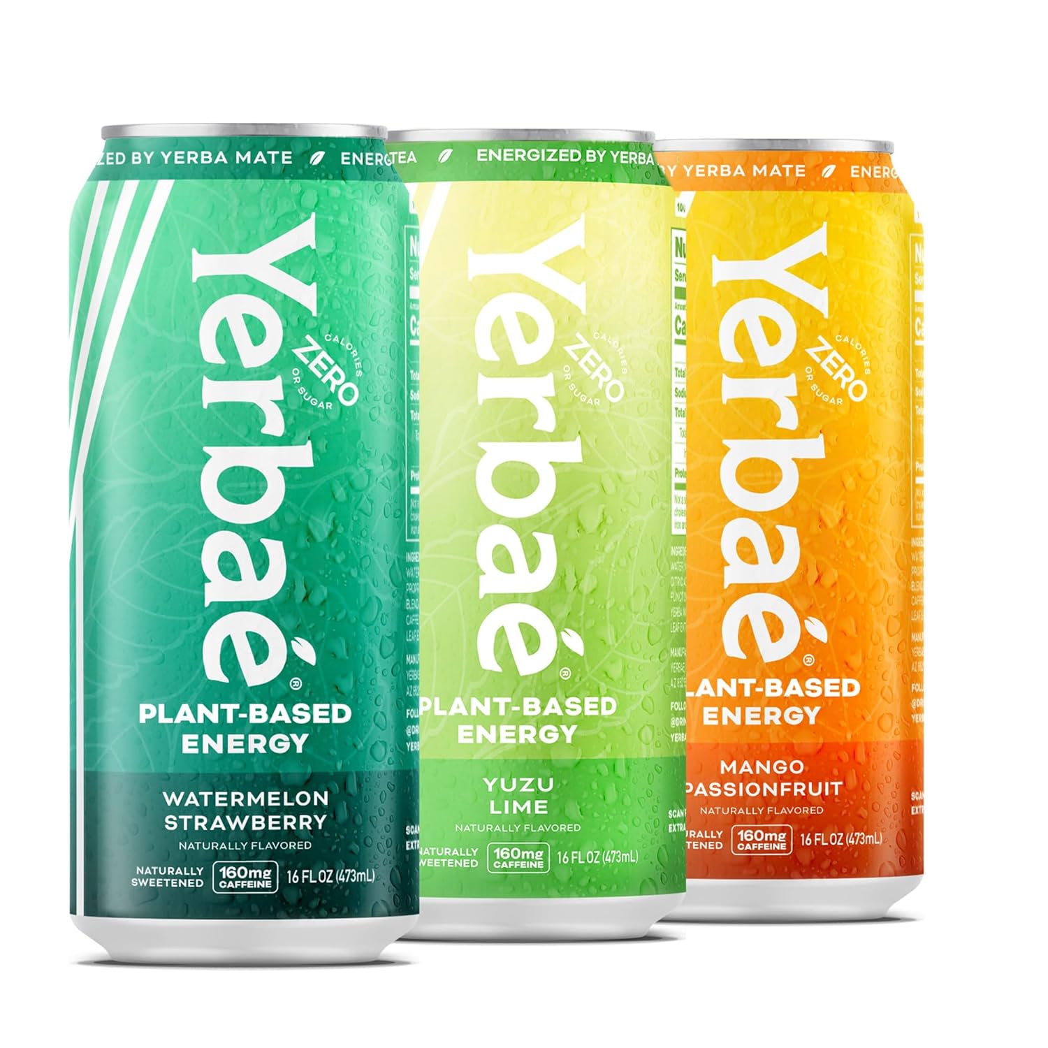 Yerbae Energy Drinks assortment in various flavors