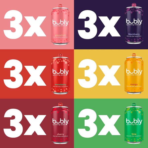 bubly Sparkling Water Variety Pack Zero Calories Natural-2