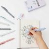 Gel Ink Pen Donse Retractable Fine 05mm Pack-5