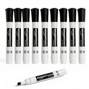Black Dry Erase Markers Amazon Basics 12 Pack-0