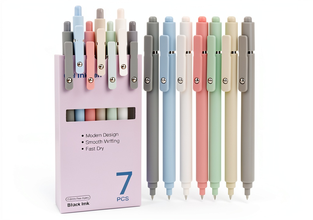 Donse gel ink pens clipped to a notebook