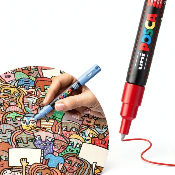 Posca Paint Markers 12 Count Water Based Tip-2