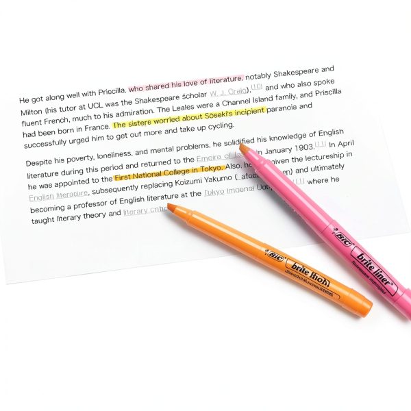 BIC Brite Liner Highlighters Assorted Colors-4