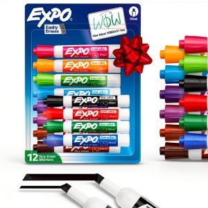 EXPO Dry Erase Markers 12 Count Plastic-0