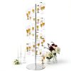 Flute Stand TABLECLOTHSFACTORY Clear Metal-4