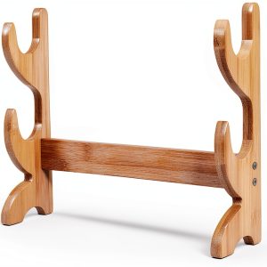 Bamboo Flute Stand EcoTone Two Tier Display-0