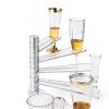 Flute Stand TABLECLOTHSFACTORY Clear Metal-5
