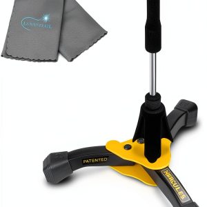 Lumintrailx Flute Stand Foldable Velvet Peg-0