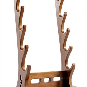Wood Flute Stand Generic Elegant Wood Design-0