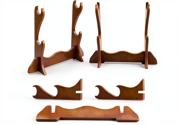 Rockhouse Flute Stand FS2T 2‑Tier Wood Display Stand 28.5×7.5×3.3 cm-5
