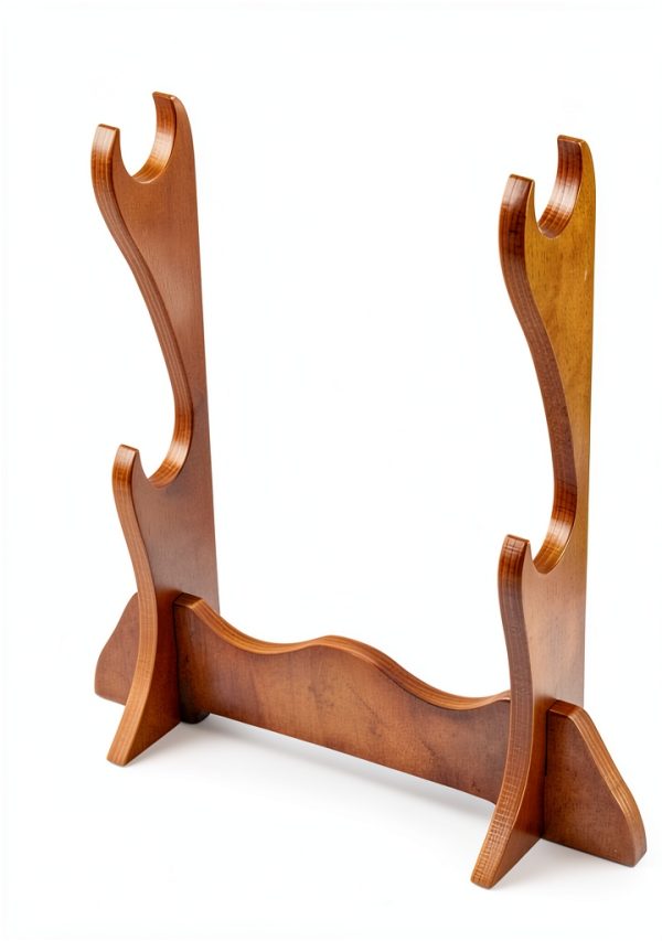 Rockhouse Flute Stand FS2T 2‑Tier Wood Display Stand 28.5×7.5×3.3 cm-2